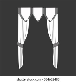 classic curtains . curtains . lambrequin