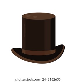 Clásico cilindro hombre sombrero vector. Gorra, sombrero de panamá para hombres, cabeza
