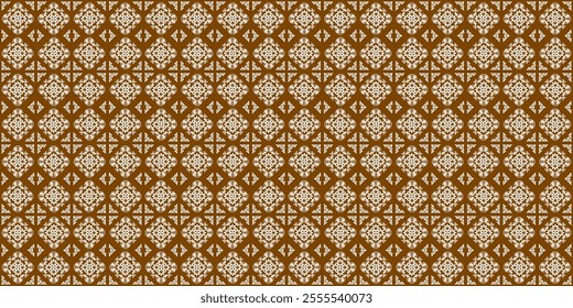 A classic damask pattern in a timeless brown and gold color palette. The intricate floral and geometric motifs create a luxurious and elegant design. This versatile pattern is perfect for a variety 