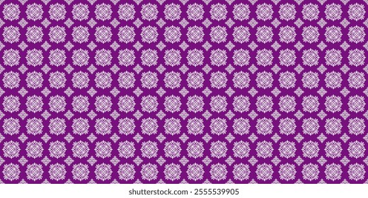 A classic damask pattern in a timeless purple and white color palette. The intricate floral and geometric motifs create a luxurious and elegant design. This versatile pattern is perfect for a variety 