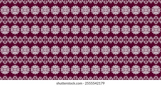  classic damask pattern in a timeless red and white color palette. The intricate floral and geometric motifs create a luxurious and elegant design. This versatile pattern is perfect for a variety 