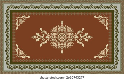 Classic Damask Seamless Pattern  Classical luxury old fashioned damask ornament Vector Illustration for Elegant Textile Design for decoration