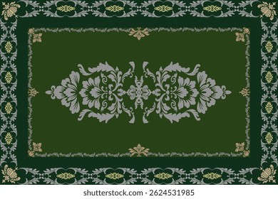 Classic Damask Seamless Pattern  Classical luxury old fashioned damask ornament Vector Illustration for Elegant Textile Design for decoration