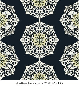 Classic Damask Seamless Pattern - Vector Illustration for Elegant Textile Design 