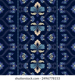 Classic Damask Seamless Pattern - Vector Illustration for Elegant Textile Design