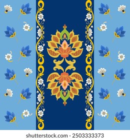 Classic Damask Seamless Pattern - Vector Illustration for Elegant Textile Design