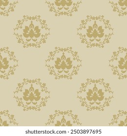 Classic Damask Seamless
Pattern - Vector Illustration for Elegant Textile
Design