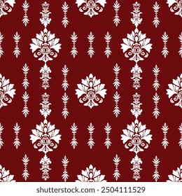 Classic Damask Seamless Pattern - Vector Illustration for Elegant Textile Design