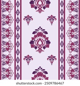 Classic Damask Seamless Pattern - Vector Illustration for Elegant Textile Design