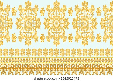 ภาพ Classic Damask Seamless
Pattern - Vector Illustration for Elegant Textile