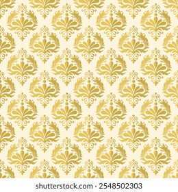 Classic Damask Seamless Pattern - Vector Illustration for Elegant Textile Design