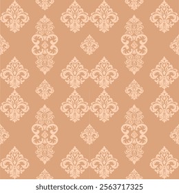 Classic Damask Seamless Pattern - Vector Illustration for Elegant Textile Design