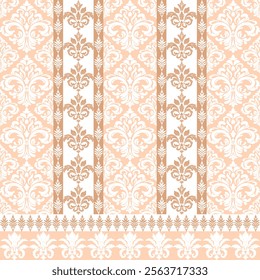 Classic Damask Seamless Pattern - Vector Illustration for Elegant Textile Design