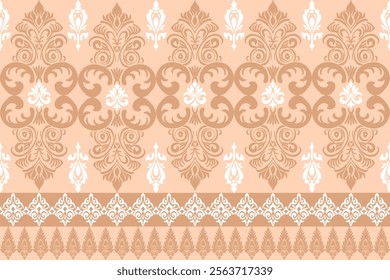 Classic Damask Seamless Pattern - Vector Illustration for Elegant Textile Design