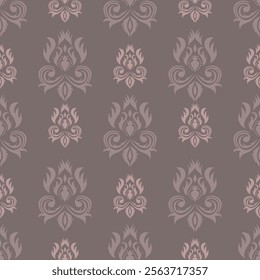 Classic Damask Seamless Pattern - Vector Illustration for Elegant Textile Design