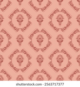 Classic Damask Seamless Pattern - Vector Illustration for Elegant Textile Design