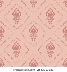 Classic Damask Seamless Pattern - Vector Illustration for Elegant Textile Design