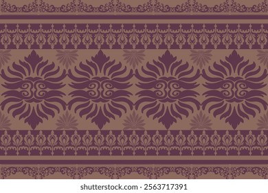 Classic Damask Seamless Pattern - Vector Illustration for Elegant Textile Design