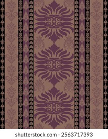 Classic Damask Seamless Pattern - Vector Illustration for Elegant Textile Design