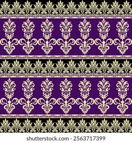 Classic Damask Seamless Pattern - Vector Illustration for Elegant Textile Design