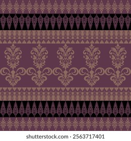 Classic Damask Seamless Pattern - Vector Illustration for Elegant Textile Design