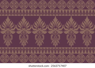 Classic Damask Seamless Pattern - Vector Illustration for Elegant Textile Design