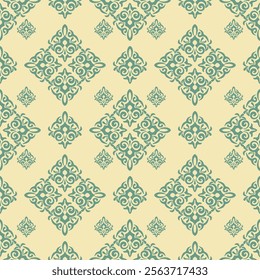 Classic Damask Seamless Pattern - Vector Illustration for Elegant Textile Design
