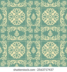 Classic Damask Seamless Pattern - Vector Illustration for Elegant Textile Design