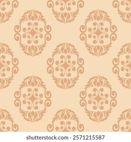 Classic Damask Seamless Pattern - Vector Illustration for Elegant Textile Design