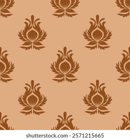 Classic Damask Seamless Pattern - Vector Illustration for Elegant Textile Design