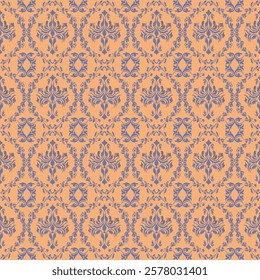 Classic Damask Seamless Pattern - Vector Illustration for Elegant Textile Desig