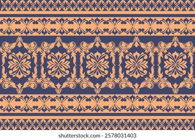 Classic Damask Seamless Pattern - Vector Illustration for Elegant Textile Desig