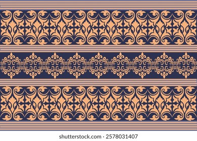 Classic Damask Seamless Pattern - Vector Illustration for Elegant Textile Desig