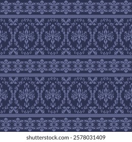 Classic Damask Seamless Pattern - Vector Illustration for Elegant Textile Desig