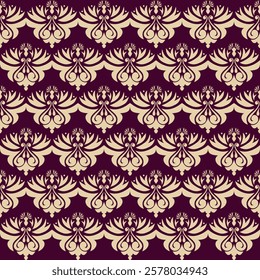 Classic Damask Seamless Pattern - Vector Illustration for Elegant Textile Design