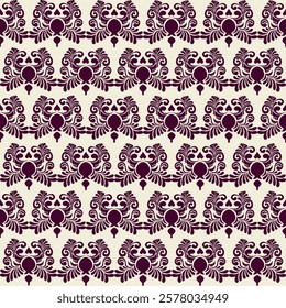 Classic Damask Seamless Pattern - Vector Illustration for Elegant Textile Design