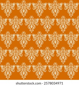 Classic Damask Seamless Pattern - Vector Illustration for Elegant Textile Design