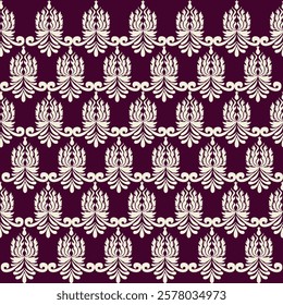 Classic Damask Seamless Pattern - Vector Illustration for Elegant Textile Design