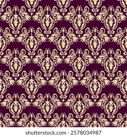 Classic Damask Seamless Pattern - Vector Illustration for Elegant Textile Design