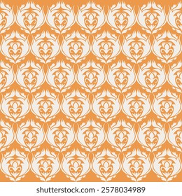 Classic Damask Seamless Pattern - Vector Illustration for Elegant Textile Design