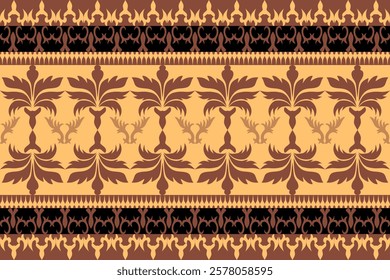 Classic Damask Seamless Pattern - Vector Illustration for Elegant Textile Design 