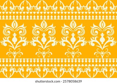 Classic Damask Seamless Pattern - Vector Illustration for Elegant Textile Design 