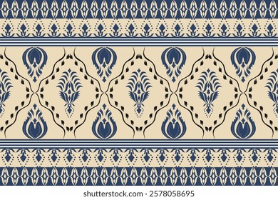 Classic Damask Seamless Pattern - Vector Illustration for Elegant Textile Design 