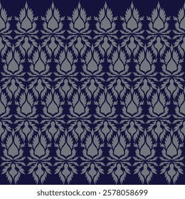 Classic Damask Seamless Pattern - Vector Illustration for Elegant Textile Design 
