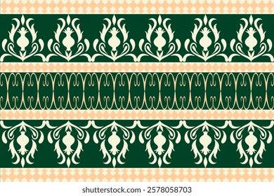 Classic Damask Seamless Pattern - Vector Illustration for Elegant Textile Design 