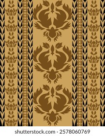 Classic Damask Seamless Pattern - Vector Illustration for Elegant Textile Design 