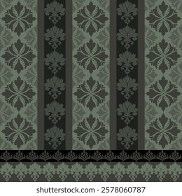 Classic Damask Seamless Pattern - Vector Illustration for Elegant Textile Design 