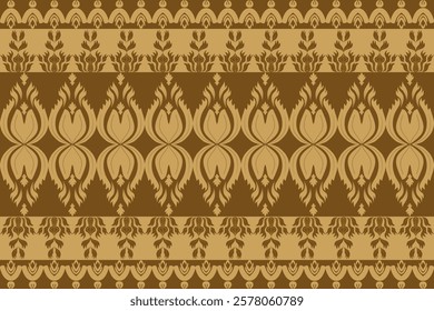 Classic Damask Seamless Pattern - Vector Illustration for Elegant Textile Design 