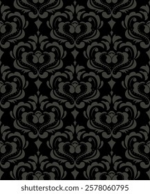 Classic Damask Seamless Pattern - Vector Illustration for Elegant Textile Design 