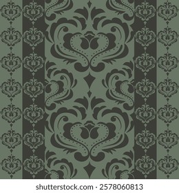 Classic Damask Seamless Pattern - Vector Illustration for Elegant Textile Design 